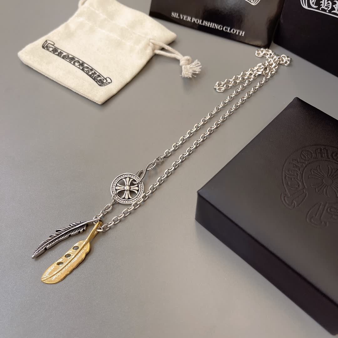 Chrome Hearts Feather Necklace